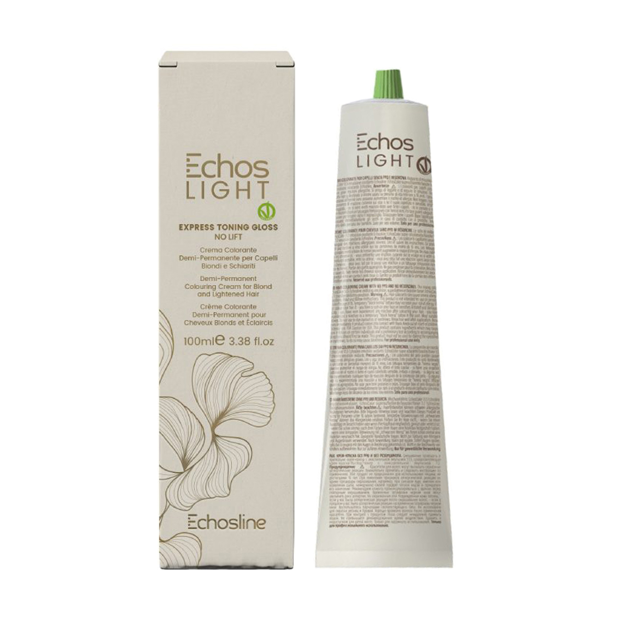Тонувальна фарба для волосся Echosline Echos Light Express Toning Gloss, Platinum, 100 мл